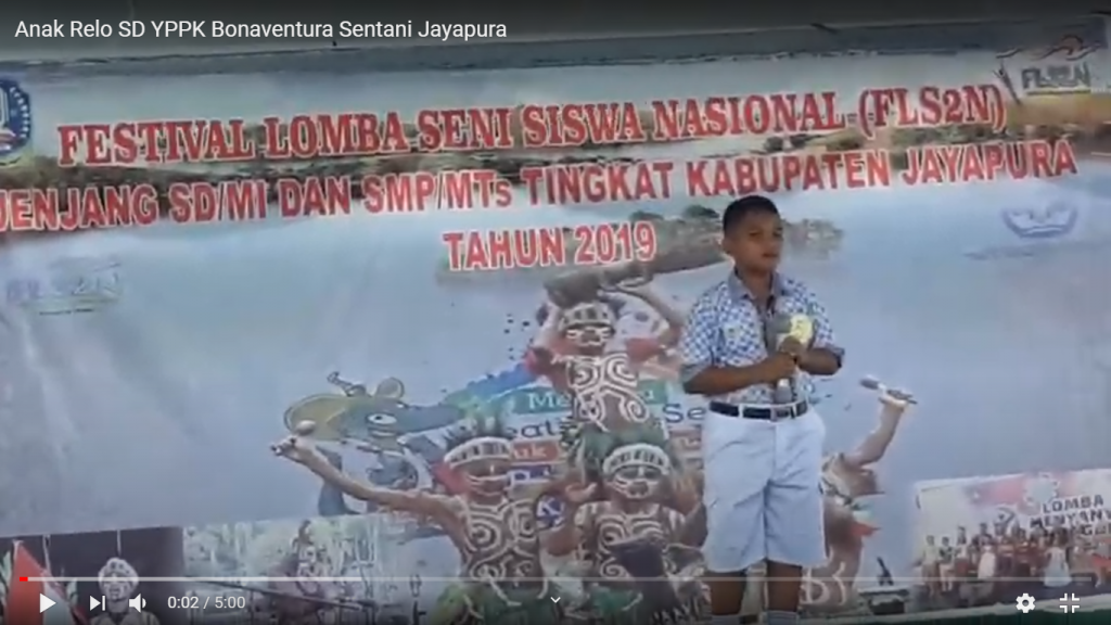 Anak Relo SD YPPK Bonaventura Sentani Jayapura