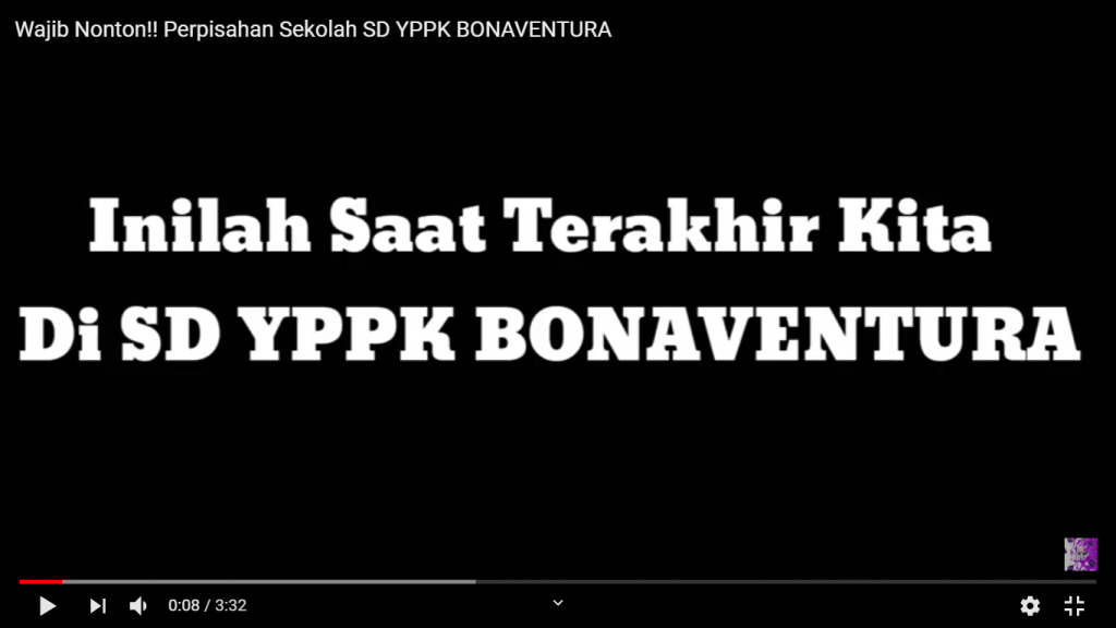 Perpisahan Sekolah SD YPPK BONAVENTURA